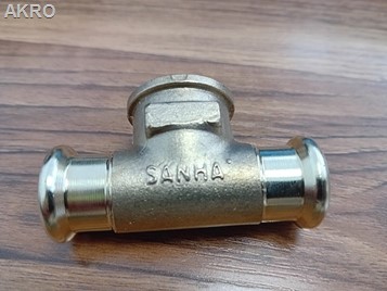 Miedź Trójnik SANHA PURAPRESS Brąz 15x 1/2''GWx15